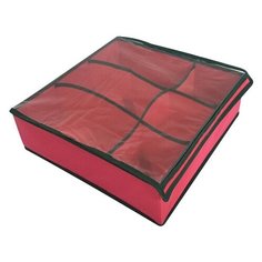 Органайзер / Кофр для хранения новогодних украшений. Размер 40*40*13см NEW МультиДом