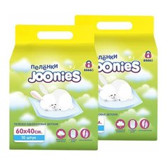 Пеленки Joonies 60x40 10 шт, 2 упаковки