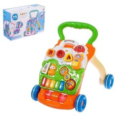 Развивающая каталка "Яркое детсво", световые и звуковые эффекты 4667957 Сима ленд