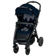 Прогулочная коляска Espiro Sonic Air (2021), 03 navy city, цвет шасси: черный