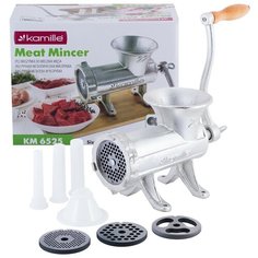 Мясорубка ручная чугунная Kamille KM-6525 (25х12х18,5 см)
