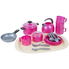 Набор посуды Orion Toys Iriska 9 розовый