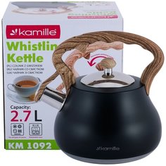 Чайник 2,7 л со свистком, из нержавеющей стали Kamille KM-1092