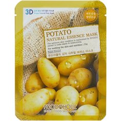 Foodaholic Тканевая 3D маска успокаивающая с экстрактом картофеля, 23 г