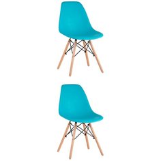 Комплект стульев DSW, бирюзовый, 2 шт. Stool Group