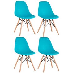 Комплект стульев DSW, бирюзовый, 4 шт. Stool Group