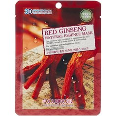 Foodaholic тканевая 3D маска с натуральным экстрактом красного женьшеня, 23 г