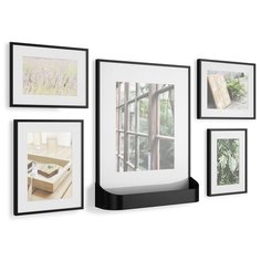 Набор из 5 фоторамок черный Umbra