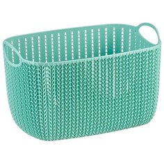 IDEA (М-Пластика) Корзина Вязание 17x19x29 см фисташковый