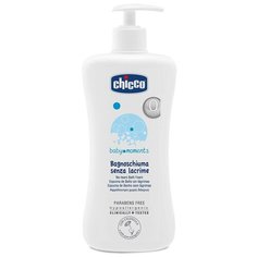 Chicco Baby moments Пена для ванн без слез (с дозатором), 500 мл