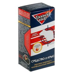 Зерно от крыс Домовой Прошка тройной удар контейнер 200 г