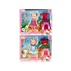 248776 кукла "карапуз" HELLO KITTY. Машенька 15СМ, С питомцем И аксесс. В русс. КОР. MARY63001-HK