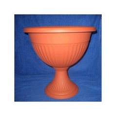 Кашпо-вазон Ливия 370мм 7л низкий тарракот. М3207 (пластик) Idea (М Пластика)