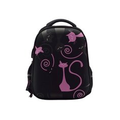 Рюкзак черный С эргономичной спинкой "кошки.романтика" 12-001/01 Bruno Visconti