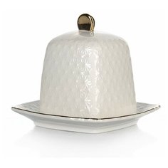 Блюдо для лимона с крышкой квадратное "Снежная Королева", 10 х 10 см Коралл