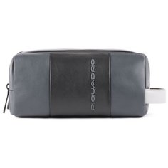 Косметичка Piquadro Urban черный/серый, кожа натуральная (BY3880UB00/GRN)