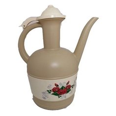 333 Кувшин (Кумган) с крышкой цвет бежевый 225х155х275 Elfplast
