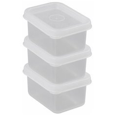 Мультидом Набор контейнеров MS80-406 3 шт., прозрачный