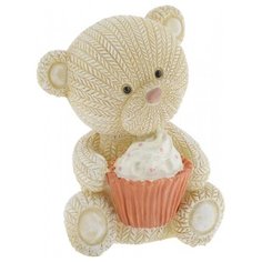 Фигурка декоративная "Мишка с пирожным", 7,1x6,5x9,1 см Феникс Present
