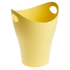 Корзина для бумаг пластик цельная 8л Стамм Pastel, жёлтая КР162 4156151