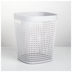 Корзина для бумаг 10 л "Пирула", цвет смоки 5187025 Idea (М Пластика)