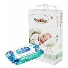 Набор Трусики YokoSun Premium М (6-10 кг) 56 шт + салфетки 54 шт