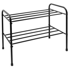 Подставка для обуви - 2 полки 65 см цв.чёрный ЗМИ