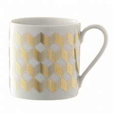 Чашка signature chevron 0,34 л золото Lsa