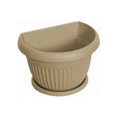 Кашпо настен.Ливия 260мм белая глина М3112 (пластик) Idea (М Пластика)
