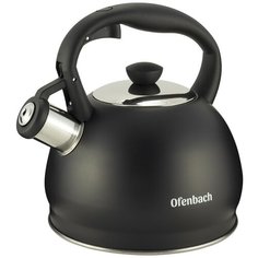 Чайник Ofenbach 2 л из нержавеющей стали со свистком и бакелитовой ручкой NB-100300