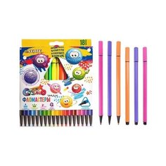 Фломастеры 18цв, deVENTE "Trio" с вентилируемым колпачком, в карт. блистере 5082918