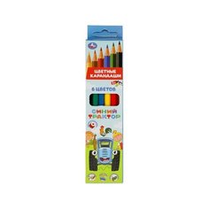 Цветные карандаши Синий трактор 6цв, шестигран. в кор. Умка в кор.20*24шт