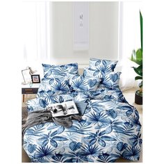 Постельное белье Simple House "Камила" евро на молнии Наволочка 50х70 см 2 шт Простынь 240х215 см Пододеяльник 200х215 см