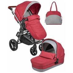 Коляска модульная 2в1 Zuma Duo Comfort (ZDC-11 Рубиновый) Farfello