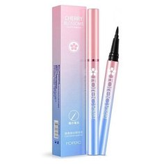 Rorec Подводка-фломастер для глаз CHERRY BLOSSOMS, оттенок черный
