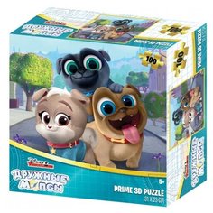 Пазл Prime 3D 3D Дружные мопсы (13880), 100 дет.