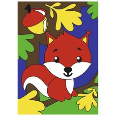 LORI картина по номерам Белочка в лесу 22х30 см