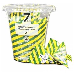 MAY ISLAND Успокаивающая ночная маска с центеллой 7 Days Secret Centella Cica Sleeping Pack, 5 г, 12 шт
