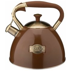 Чайник из нержавеющей стали Kelli KL-4554 3 л (коричневый)