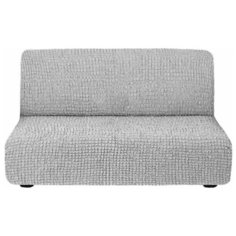 Чехол на 3х-местный диван без подлокотников серый Venera