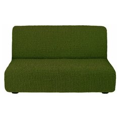 Чехол на 3х-местный диван без подлокотников зеленый Venera