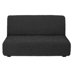 Чехол на 3х-местный диван без подлокотников темно-серый Venera
