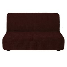 Чехол на 3х-местный диван без подлокотников без юбки шоколад Venera
