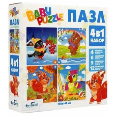 Пазл 4в1 4-6-9-12эл Сезоны Оригами 5781 Origami
