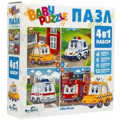 Пазл 4в1 4-6-9-12эл Транспорт Оригами 5780 Origami