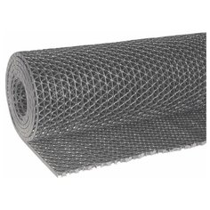 Коврик-дорожка ячеистый грязезащитный "Zig-Zag", 0,9х10 м, толщина 5 мм, ПВХ серый, В рулоне, VORTEX, 22156