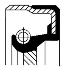 Сальник раздаточной коробки Corteco 01027959B для BMW 1 серия E81,E82,E87,E88,F20,F21, 2 серия F22, F87,F23, 3 серия E36