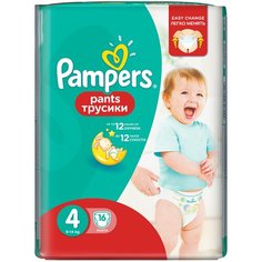 Pampers трусики Pants 4 (9-14 кг), 16 шт.