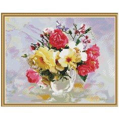 Алмазная мозаика Molly 40х50 см Бузин. Розы в кувшинчике