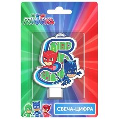 Свеча цифра №5 Герои в масках Росмэн